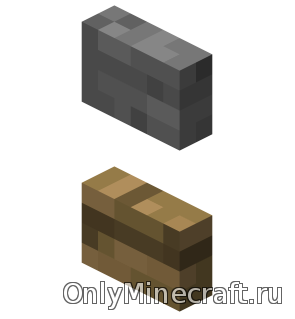 Каменная кнопка из МАЙНКРАФТА без фона