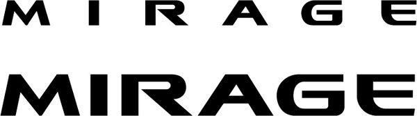 Mirage надпись