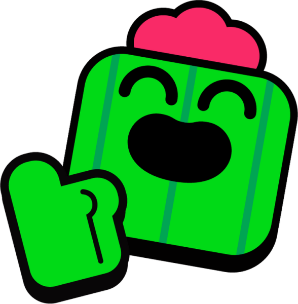 Спайк из Brawl Stars эмодзи