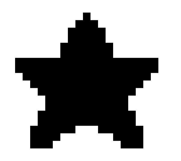 Звезда пиксель арт