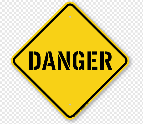 Знак Danger