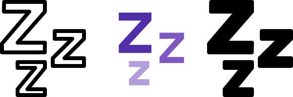 Zzz на прозрачном фоне