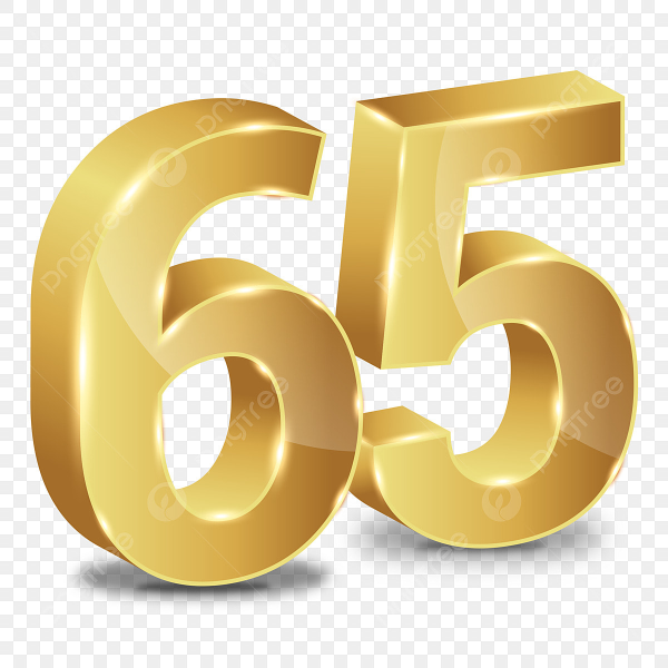 65 Цифра золото