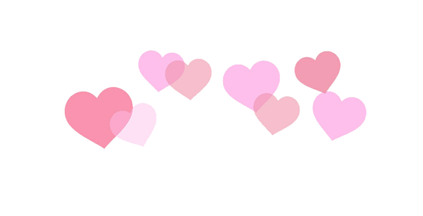 Сердечки на белом фоне