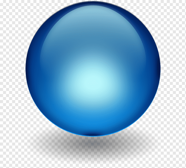 Синий объемный шар