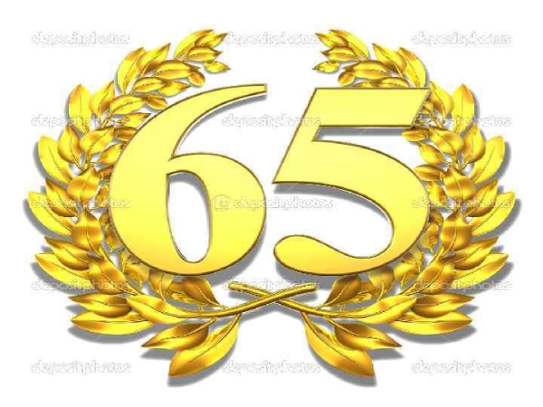Красивые цифры 65 лет