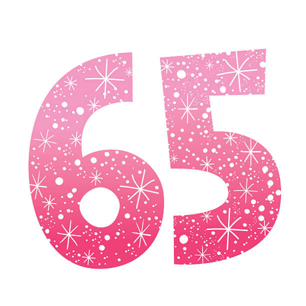 Красивая цифра 65