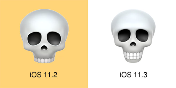 Эмодзи IOS череп