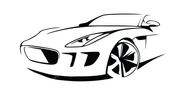 Контур автомобиля для логотипа