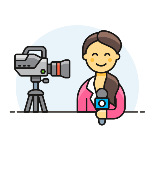 Журналист без фона