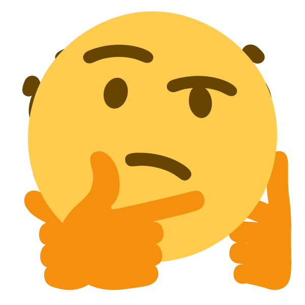 Задумчивый смайлик на белом фоне