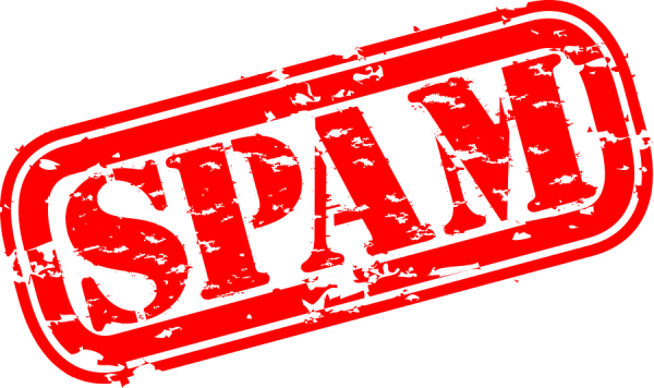 Спам надпись