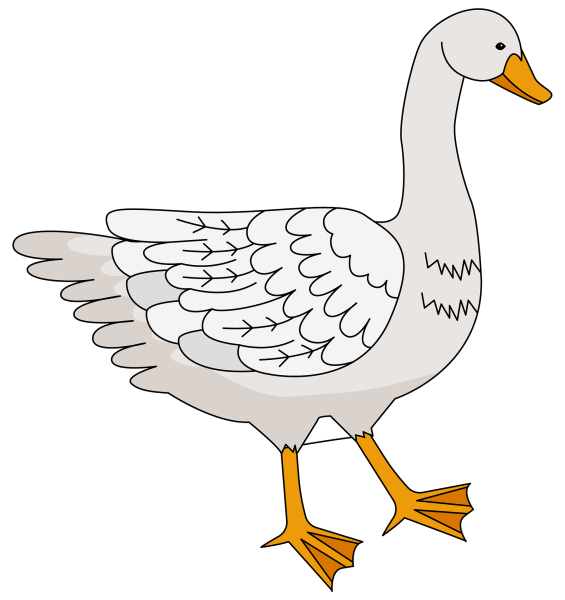 Гусь рисунок