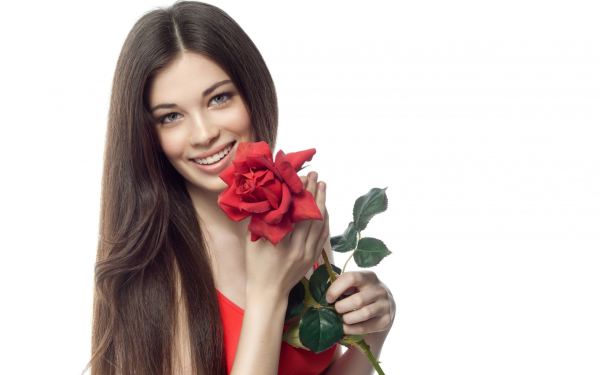 Девушка с розой