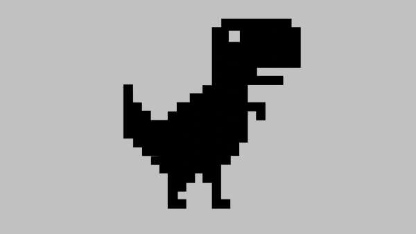 Пиксельный динозаврик