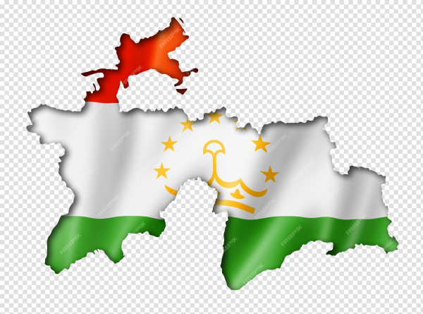 Карта Таджикистана вектор
