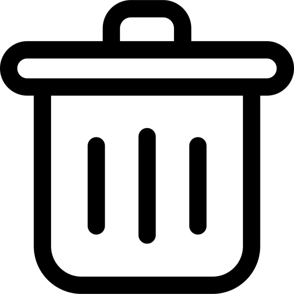 Значок очистки корзины