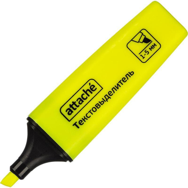 Набор текстовыделителей Attache colored (толщина линии 1-5 мм, 4 цвета)