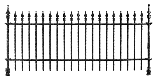 Решетчатый забор металлический