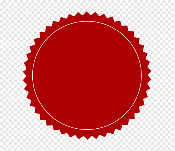 Бирка круглая красная