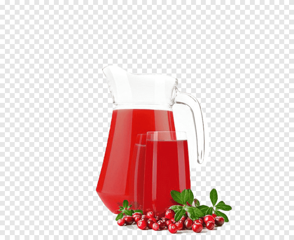 Клюквенный морс без фона