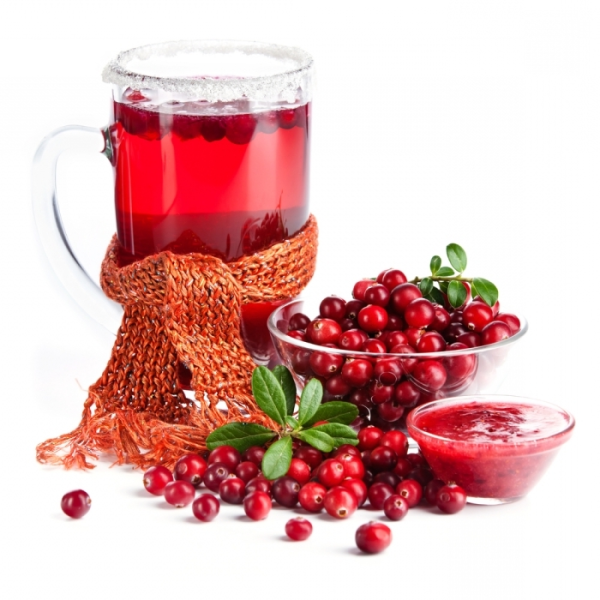 Клюквенный морс с ягодами