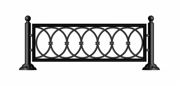 Чугунные ограждения «Санти» 400