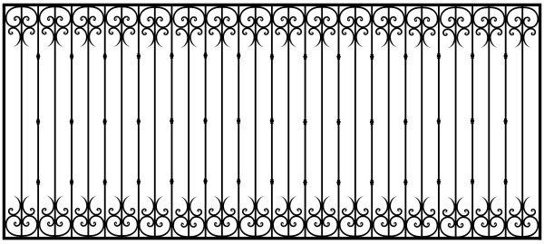 Кованый забор текстура