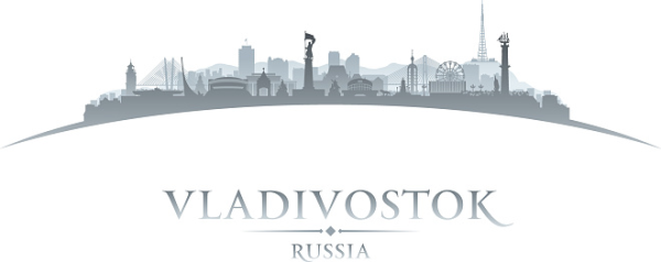 Владивосток силуэт города