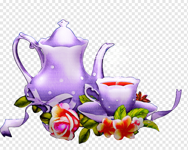 Чайник с чашечками