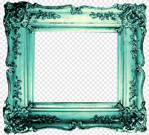Бирюзовая рамка для фотошопа