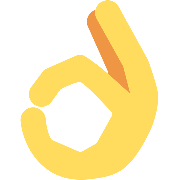 Смайлик рука ок