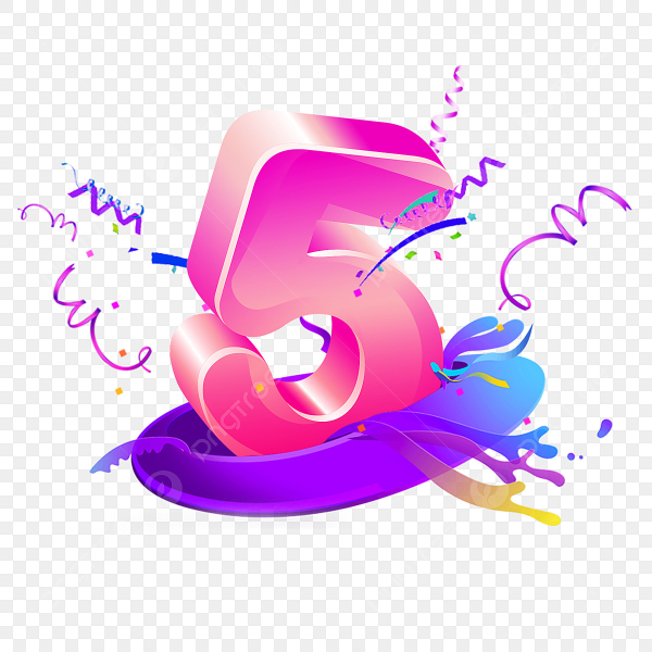 Цифра 5 картинка красивая