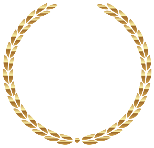Золотая круглая рамка