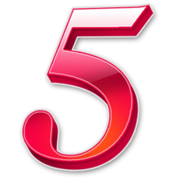 Красивая цифра 5