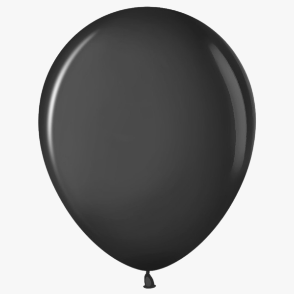 Шарик 18 пастель Black черный 25шт Sempertex б