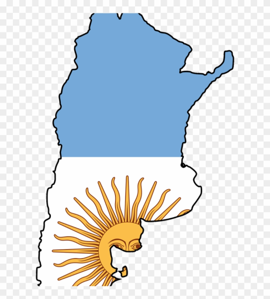 Flag Map Аргентина