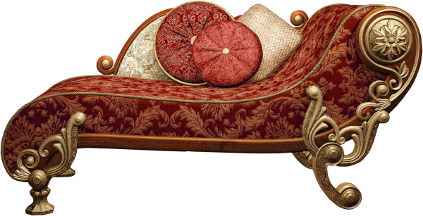 Диван на прозрачном фоне