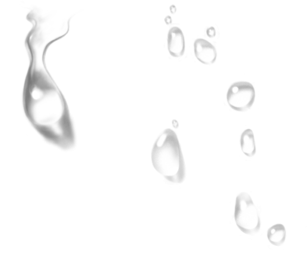 Капля на прозрачном фоне