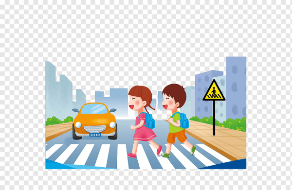 ПДД для детей на прозрачном фоне