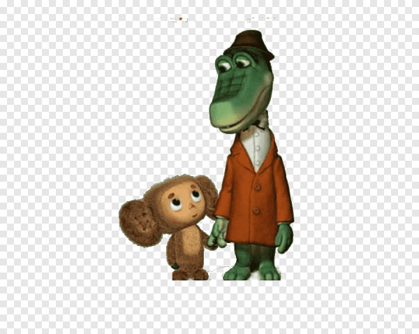 Герои мультика Чебурашка и крокодил Гена