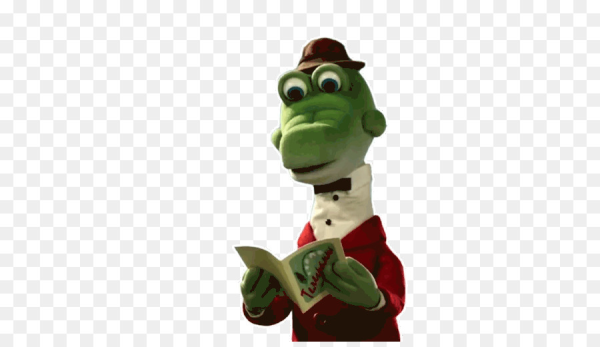 Крокодил Гена на прозрачном фоне