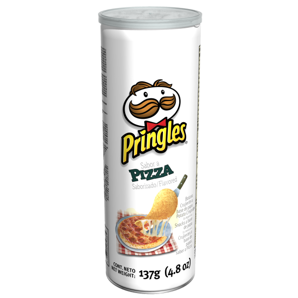Pringles чипсы на белом фоне