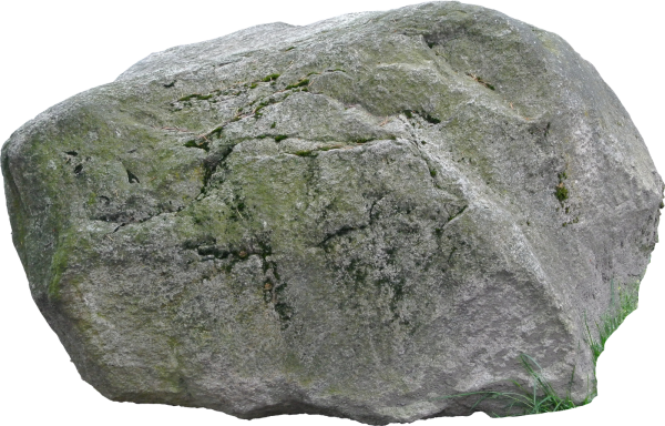 Камень на белом фоне