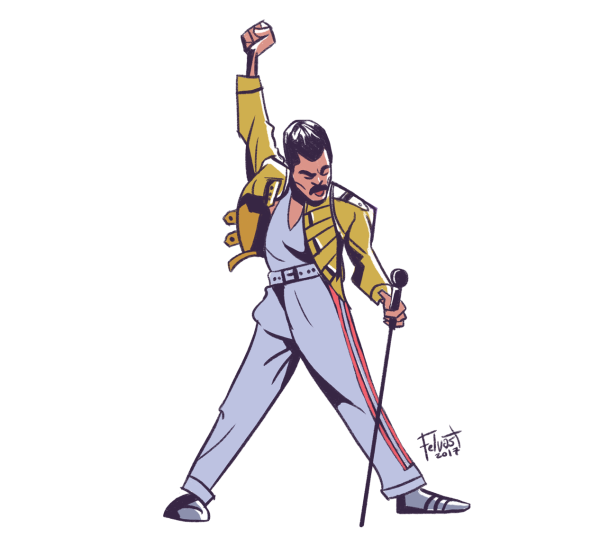 Фредди Меркьюри рука вверх