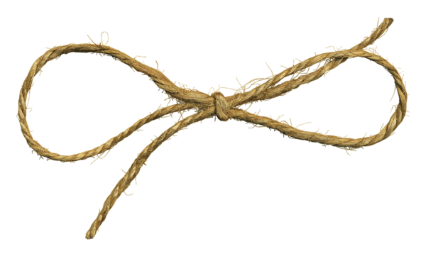 Веревочка на белом фоне