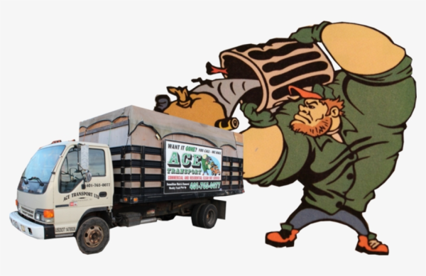 Мусоровоз с мусором