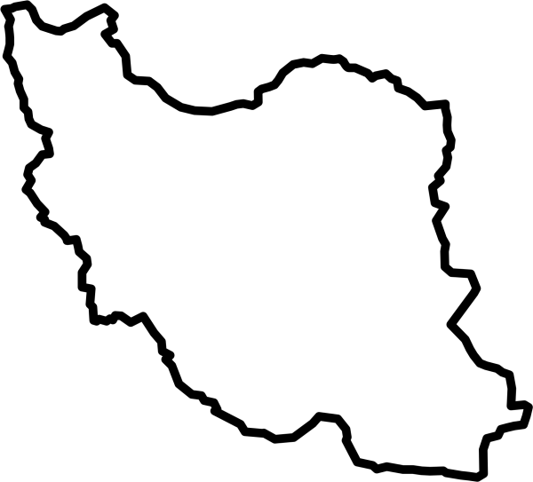 Контур карта Ирана