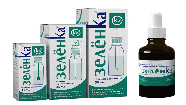 Раствор зеленки