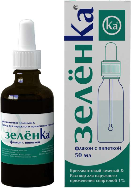 Раствор зеленки